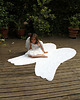 dywany Dywan SILHOUETTE WING, kolor biały, skrzydła, 100% bawełna LORENA 2
