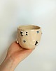 filiżanki Ceramiczna ręcznie robiona filiżanka w owieczki i kwiatuszki 1