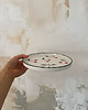 patery i talerze Talerz z porcelany w wisienki / 21 cm 2