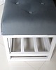 ławki Siedzisko ławka loft z półką na buty metalowa 6