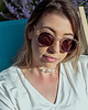 bransoletki z kamieni naturalnych Choker Muszla Akwamaryn Perła 1