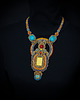 kolie Qsambara- etniczny  naszyjnik Soutache 3