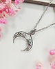 wisiory Naszyjnik Lunula Kamień Księżycowy stal chirurgiczna wisiorek handmade 2
