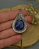 wisiory Wisiorek niebieski sodalit wire wrapping 1