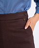 spodnie materiałowe damskie Spodnie Borys Brown 2