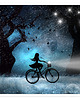 kolczyki szklane Star Girl collection, dark silver 1