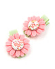 ozdoby do włosów dla dzieci Spineczki  do włosów różowe kwiatki Adele 4