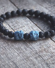 biżuteria męska KOMPLET męskich bransoletek :: black'n'blue LAVA 1