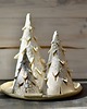 dekoracje bożonarodzeniowe Zestaw świąteczny choinki ceramiczne 2