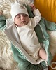 kombinezony dla chłopców Kombinezon  dziecięcy bawełniany GOTS - brudna mięta 3