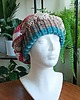 czapki damskie Cieplutka Czapka Beret Patchwork Enterlac 4