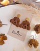 kolczyki z masy plastycznej Kolczyki brązowe pieski piesek pudel, pudle, pudelki biżuteria z pudlem 1