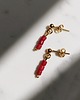 kolczyki pozłacane Kolczyki pozłacane Red Coral 1