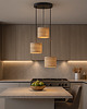 lampy wiszące Kaskadowa 3-płomienna lampa wisząca do kuchni PUEBLO ECO 1
