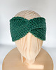 opaski do włosów Zielona opaska z merino twist 2