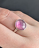 pierścionki srebrne Pierścionek stawberry różowy turmalin 1