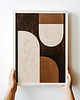 plakaty Brązowa abstrakcja v1 - plakat/ilustracja 5