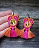 kolczyki soutache Etniczne- kolorowe kolczyki soutache 3