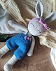przytulanki dla niemowląt i dzieci Króliczek przytulanka bawełniana maskotka na szydełku Little Bunny 2