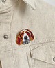 broszki Broszka Beagle, ręcznie haftowana koralikami 2