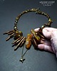 złote naszyjniki Bursztyn inaczej. Naszyjnik unikatowy. Handmade 8