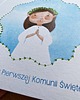 kartki na komunię Kartka Komunijna dziewczynka I 1