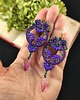 kolczyki soutache Fiołkowa Wiosna Kolczyki sutasz 1