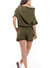 kombinezony damskie Kombinezon letni B216 khaki 4