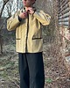 marynarki damskie Beżowy żakiet obszywany taśmami 1
