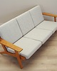 sofy i szezlongi Sofa dębowa, duński design, lata 60,  Hans J. Wegner,  Getama 3