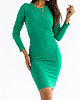 sukienki midi damskie Dopasowana skienka MIDI GREEN 1