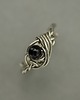 pierścionki - różne Pierścionek regulowany czarny onyks wire wrapping 1