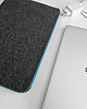 etui na laptopa GRAFITOWE ETUI MacBook turkusowy zamek 7