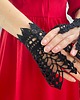 rękawiczki damskie Mankiety koronkowe czarne z koraliczkami gothic lace cuffs 4