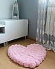 pokój dziecka - różne Serce - dywanik z pomponów, jasny róż 1