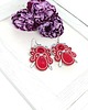 kolczyki soutache Czerwono-srebrne kolczyki sutasz - kolekcja Angel 3