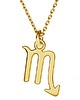 złote naszyjniki Znak zodiaku SKORPION  - srebro, złoto,róż 2