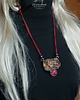 wisiory Bursztyn gigant z koralem, wisior handmade 4