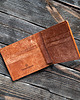 portfele męskie No.16 / Skórzany portfel na karty oraz banknoty:  Maya Whisky/Slam Avana 1