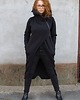 bluza bez kaptura damska Płaszcz damski ze stójką , bawełniana długa bluza wejście na kciuki 3