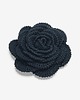 broszki Broszka róża XL - czarna 1