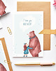 kartki okolicznościowe - wydruki Kartka walentynkowa/miłosna z misiem - "Love You Beary-Much" 1