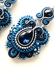 kolczyki soutache Sutaszowe kolczyki CHIC NAVY 1