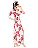 sukienki maxi damskie Sukienka maxi print TULIPANY dzianina premium 6