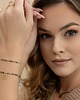 bransoletki na sznurku Niebieski Turmalin - bransoletka na jedwabnej nici 1