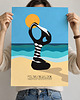 plakaty Panna plażowa. Polski New Look - Plakat Fine Art 2