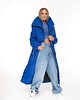 płaszcze damskie Parka Longline Collar Vest Oversize indigo 3