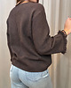 swetry damskie  Sweter Frangia Cioccolato fondente 3