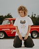 t-shirt damskie T-shirt oversize Funky Teddy dla mamy cream 1