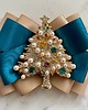 broszki Brosza z Choinką z perłami  Mikołajki Święta 4